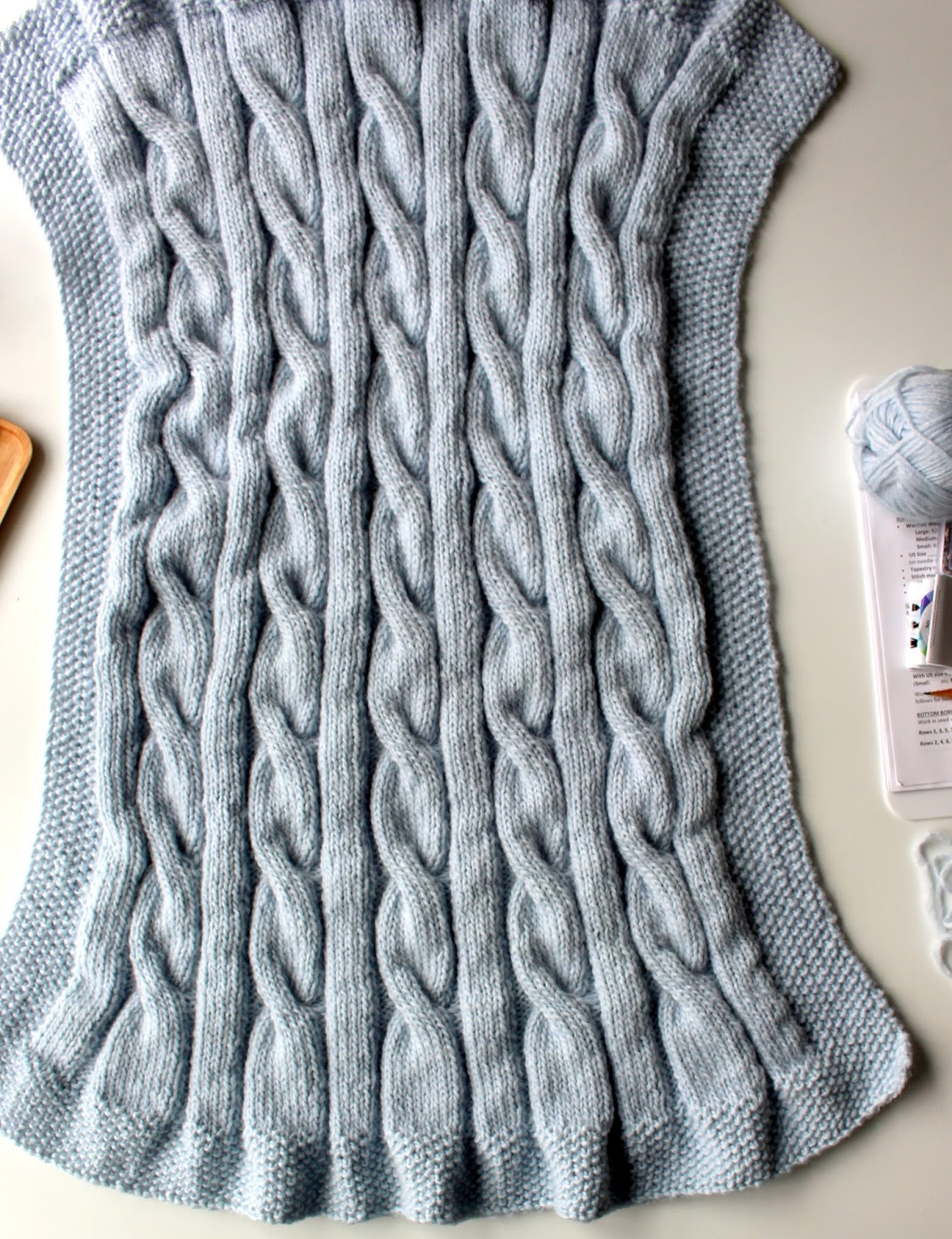 Fifty Four Ten Studio New Cable Blanket Knitting Pattern Childhood