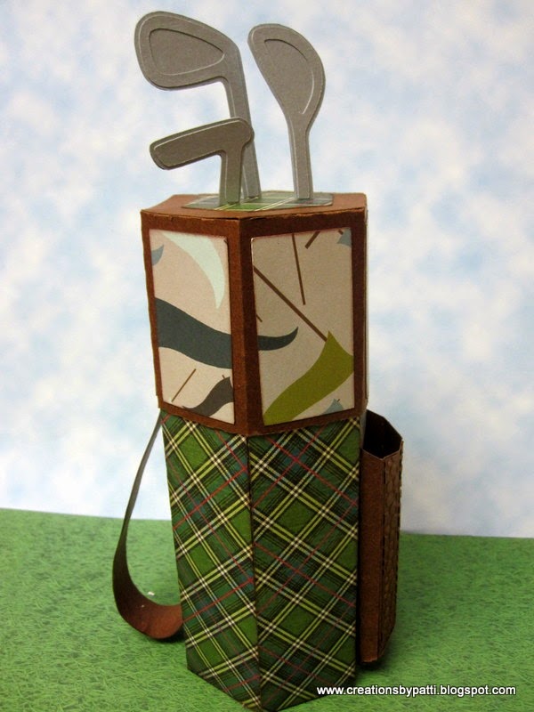 Creations by Patti Golf Birthday Box Card n Treat Holder