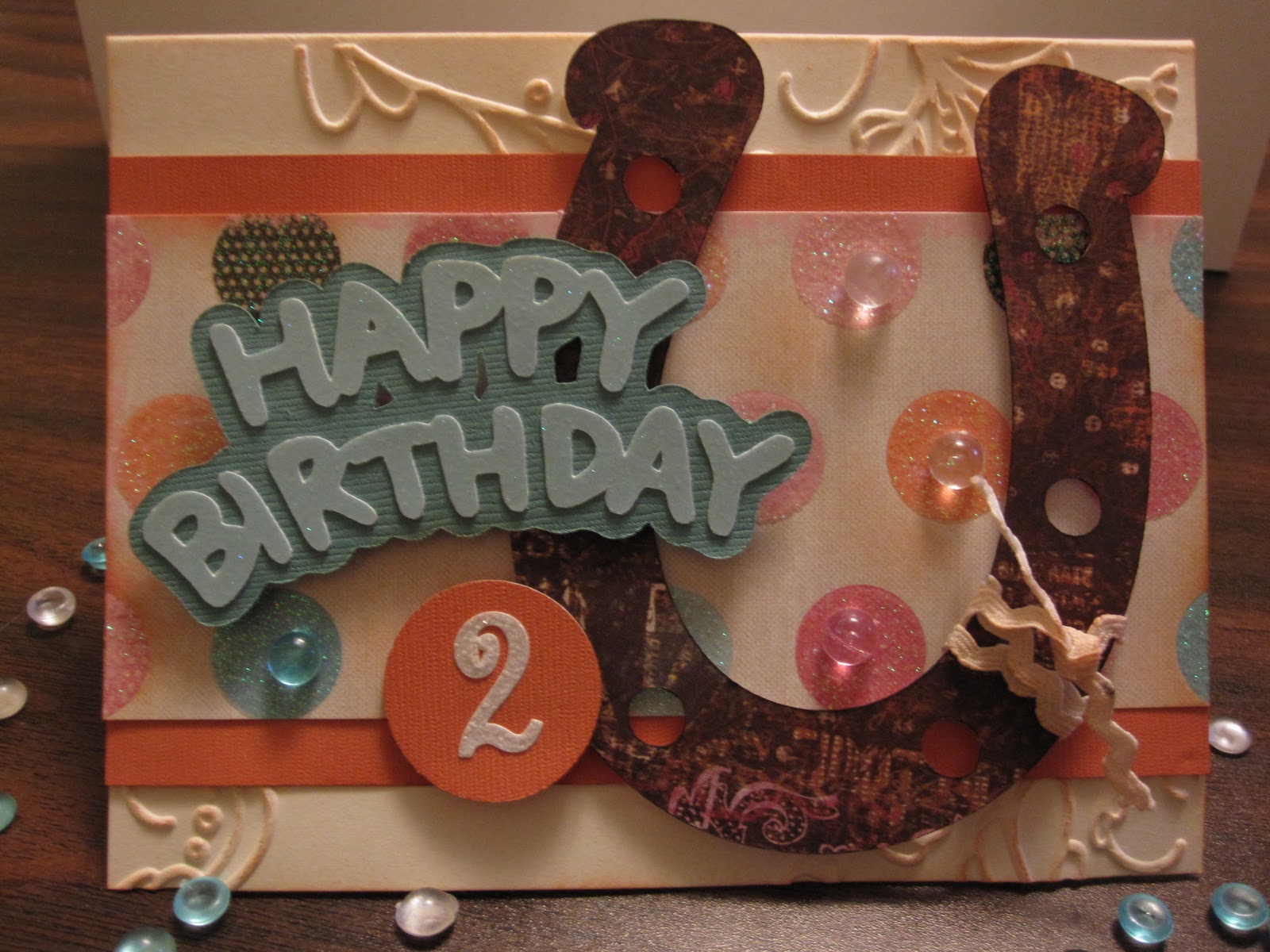 The Paper Retreat Happy BDay Horseshoe Card