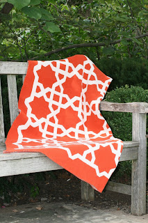 Moroccan Pattern Recycled Cotton Blanket