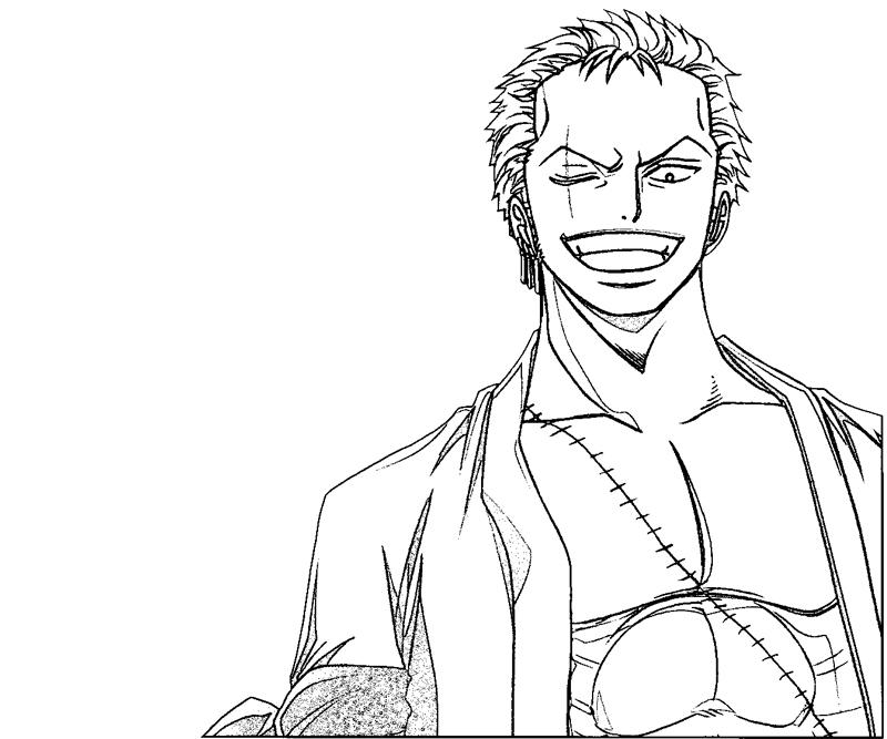 Zoro One Piece Coloring Pages Coloring Pages
