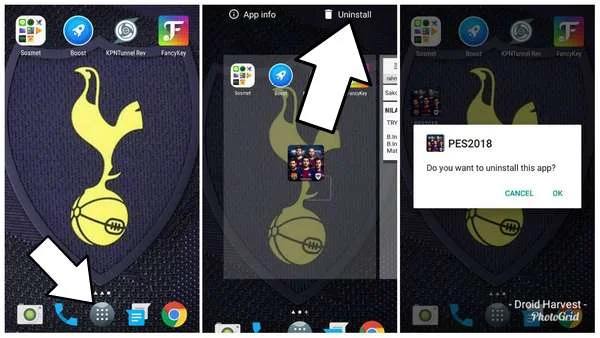 How to delete already installed apps on Android devices