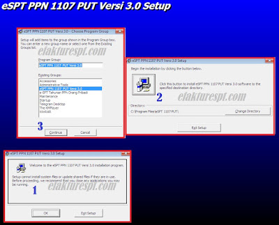 Notifikasi Saat Install eSPT PPN 1107 PUT