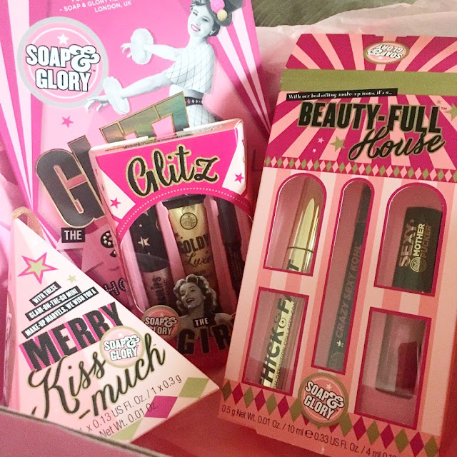 Soap and Glory Merry Kissmuch, Beauty Full House, Glitz The Girl
