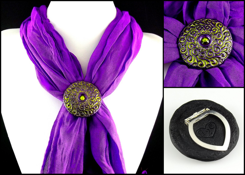 2 Good Claymates Our New Scarf Clip Findings Arrived!