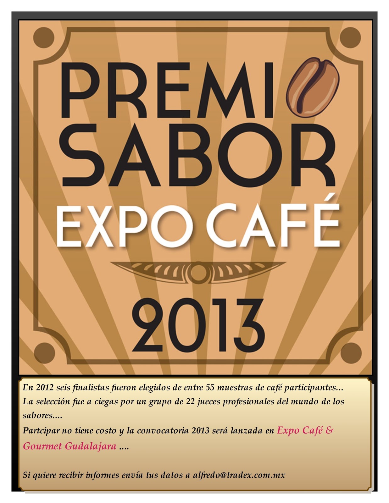 Expo Café & Gourmet Guadalajara 2013 apoya a los productores de café