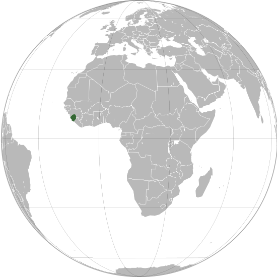Letak negara Sierra Leone