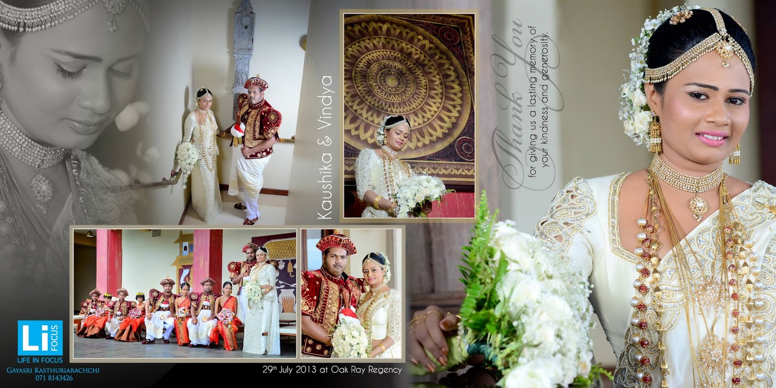 Wedding OF Kaushika & Vindya Life in Focus Photography