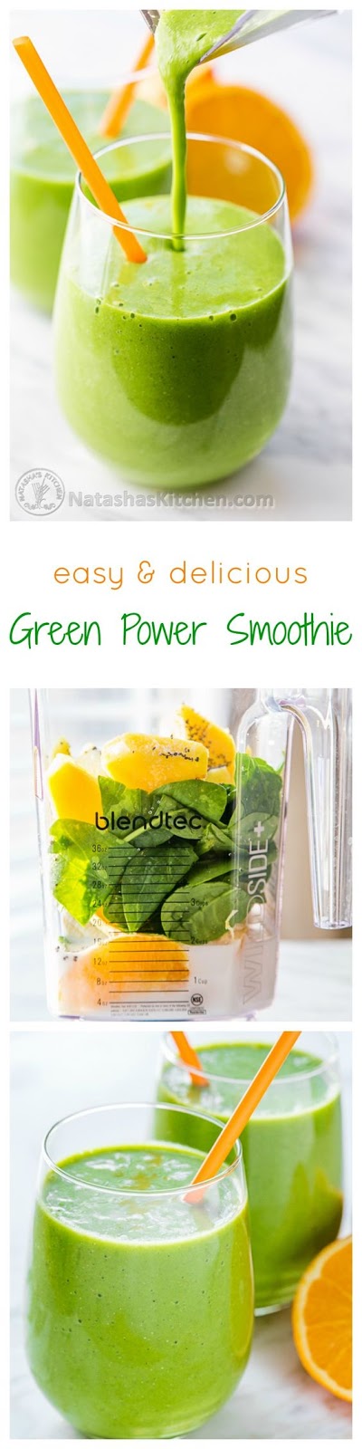 Our favorite Green Smoothie Recipe. It’s a green power smoothie is what it is