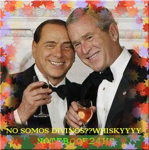 SILVIO "fiestero" Y DON GEORGE "no contaban con mi astucia"BUSH