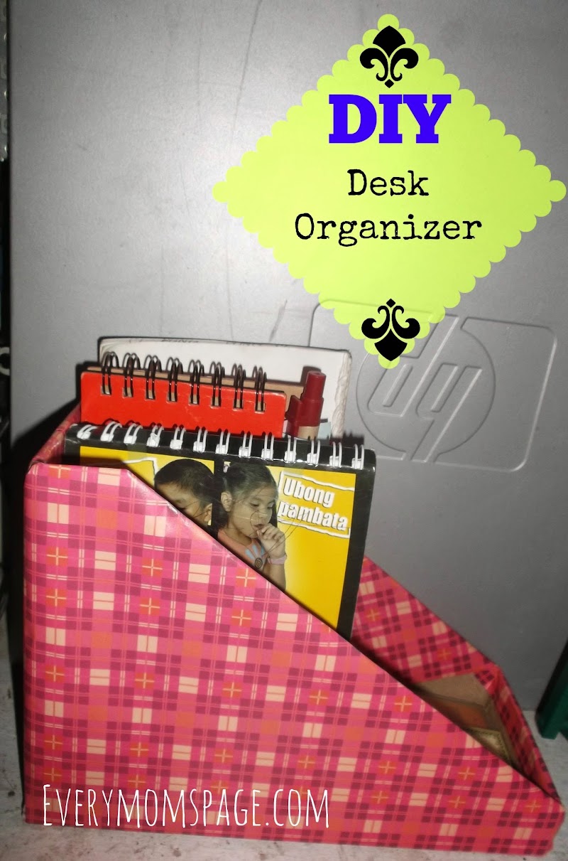 #DIY: Desk Organizer (Book/Notebooks Holder)