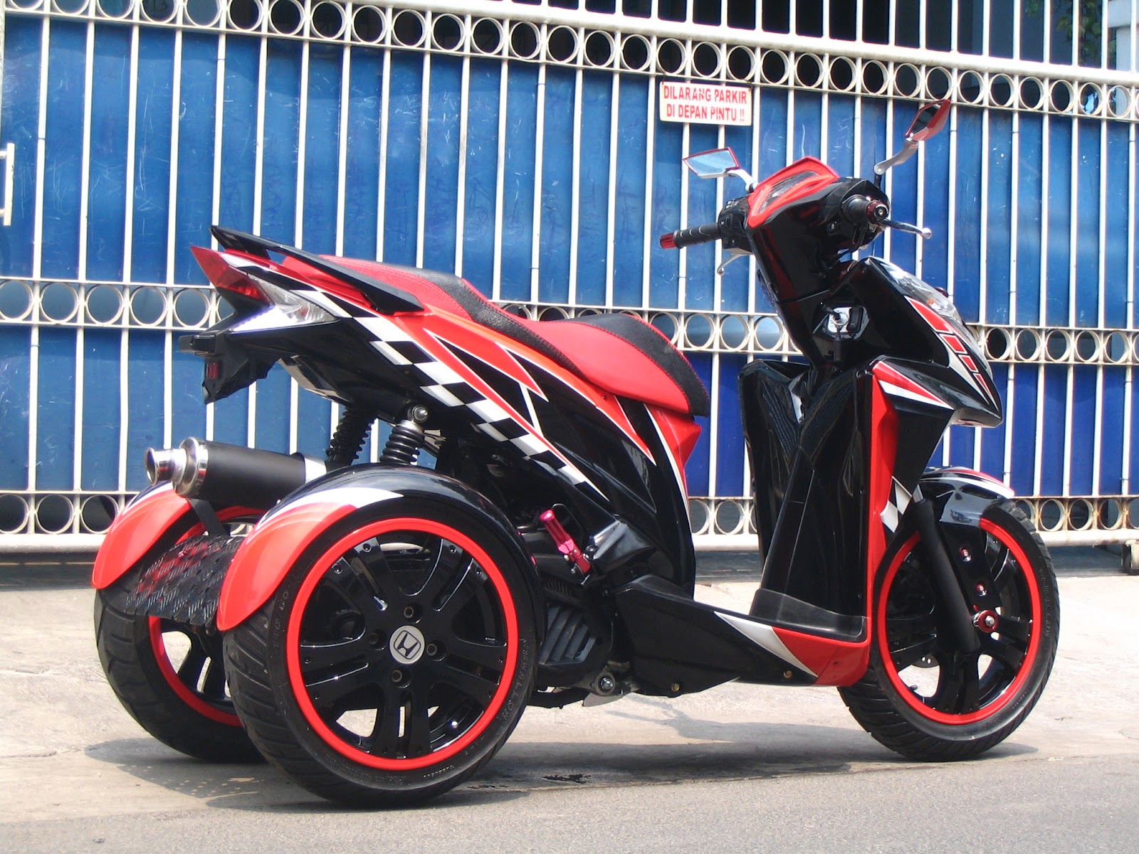 Modifikasi Motor Vario Roda 3 Lampak Modifikasi Modifikasi Motor Vario Roda 3 Lampak Modifikasi