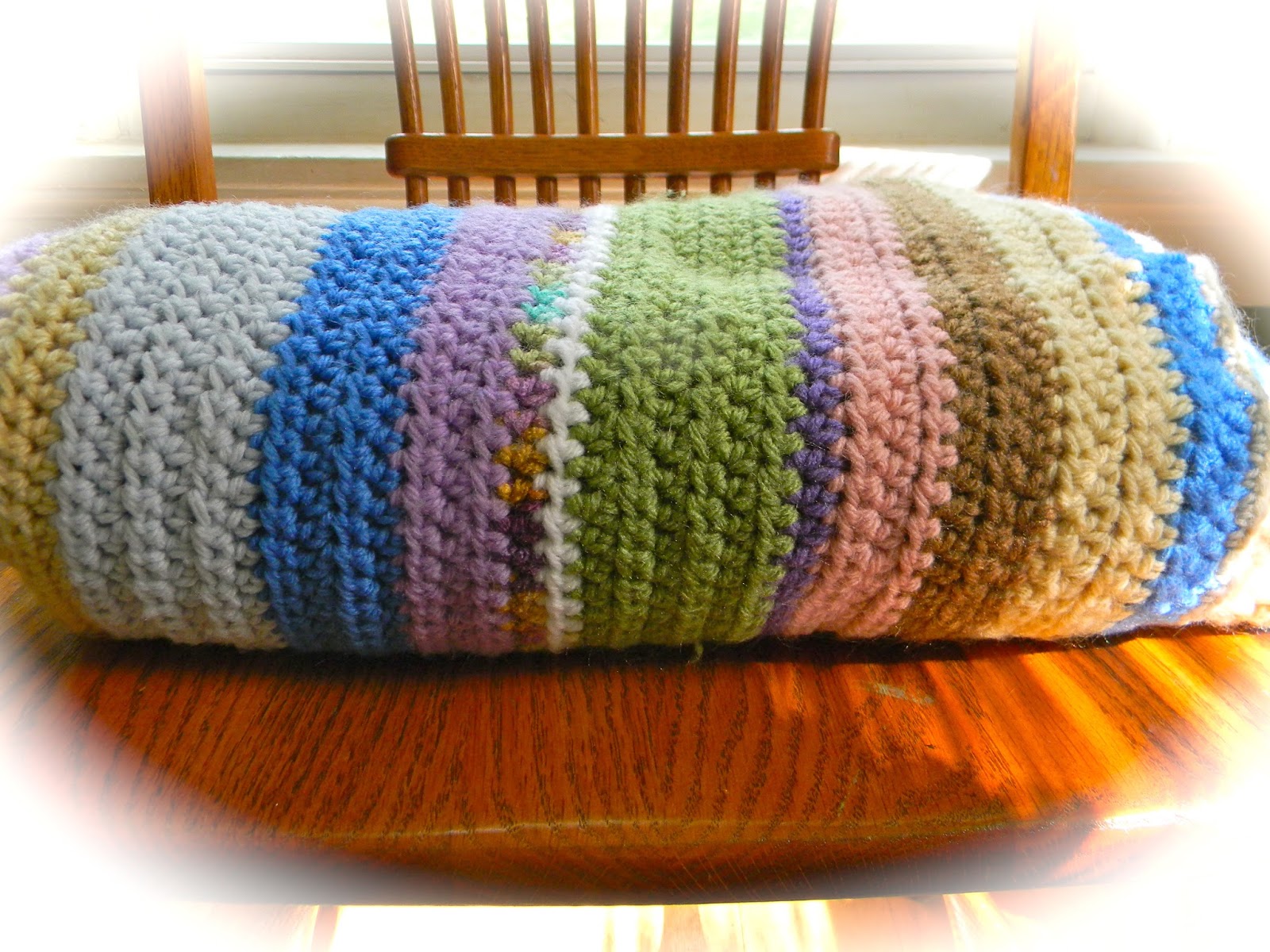 HomeCooked & Handmade Multicolor Crochet Scrap Blanket