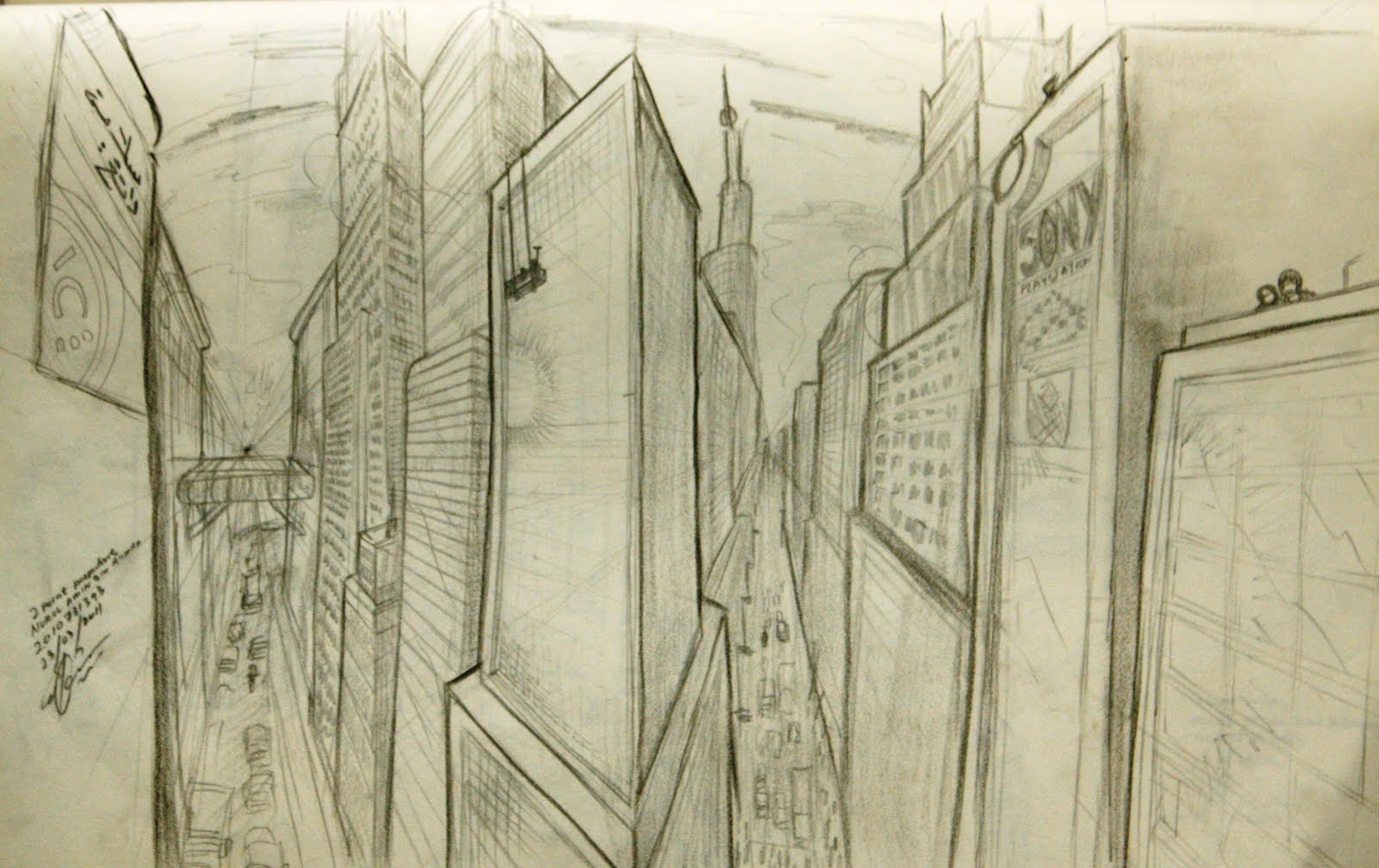 Drawing for AnimatiOn - TwO point Pers. - Nur Al-Amin PortFoLiO