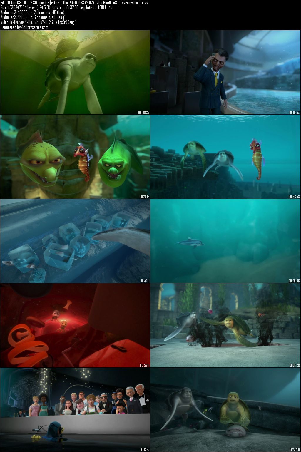 Download A Turtles Tale 2 Sammys Escape from Paradise (2012) Hindi Dual Audio 720p BRRip Free Watch Online Full Movie Download Worldfree4u 9xmovies