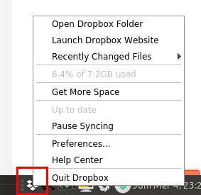 Cara mudah mengatasi tray icon Dropbox yang hilang di Ubuntu Mate 18.04, missing tray icon dropbox Ubuntu