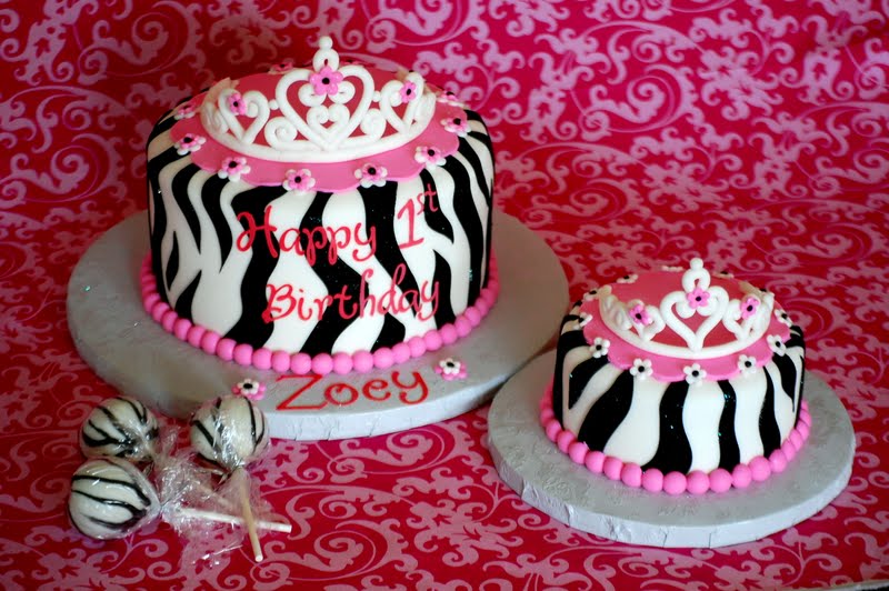Cakefilley Pink Zebra Princess Cakes