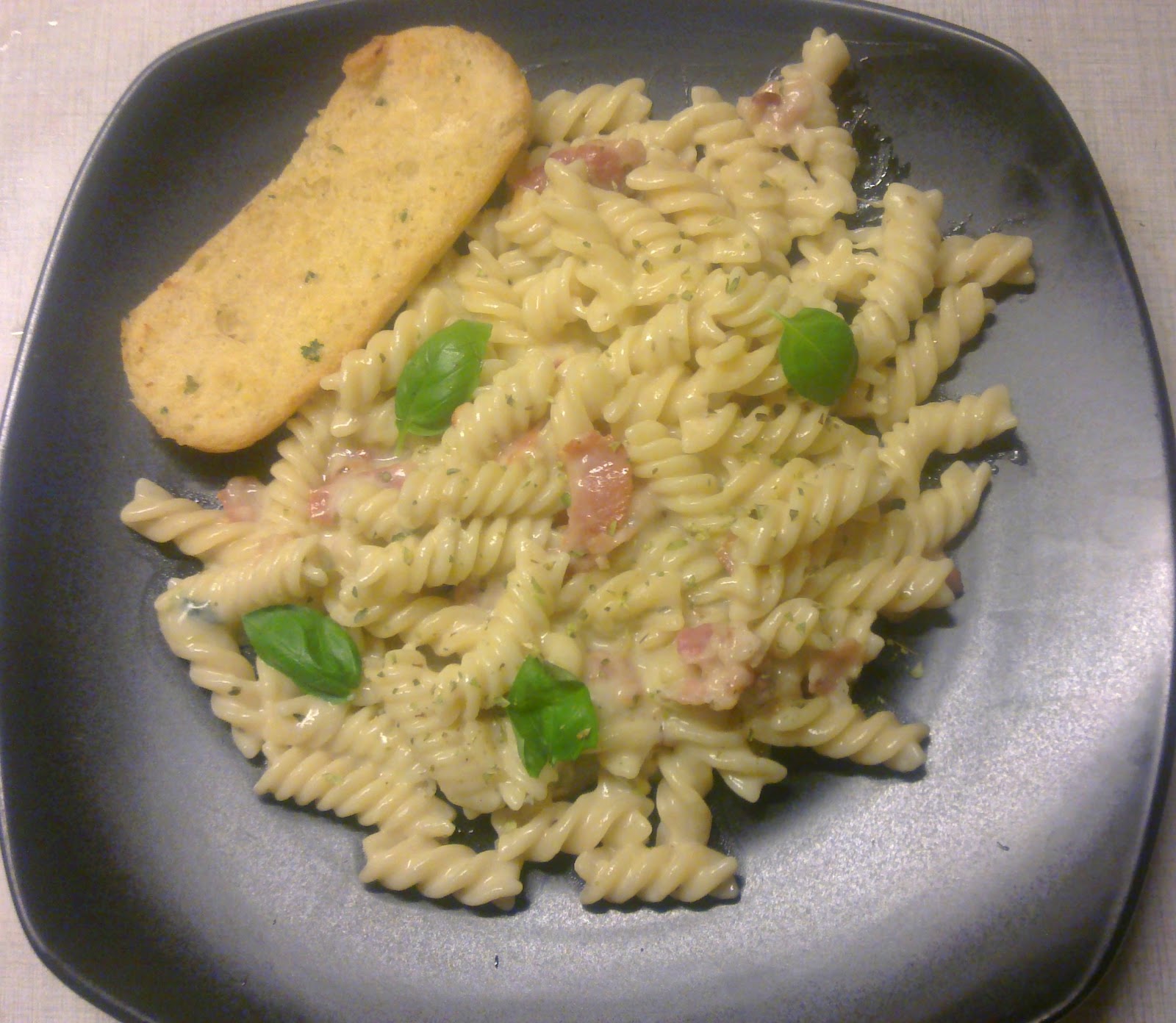 Sól's Madblog Pasta m/Hvidvin/Basilikum og Fløde sauce. (white wine