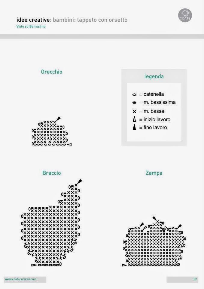 Lo Spazio Di Lilla: Un Orsetto Per Tappeto, Con Pon Pon E Uncinetto - Foto 8