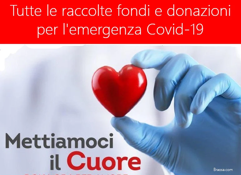 Le raccolte fondi e donazioni emergenza coronavirus Covid19