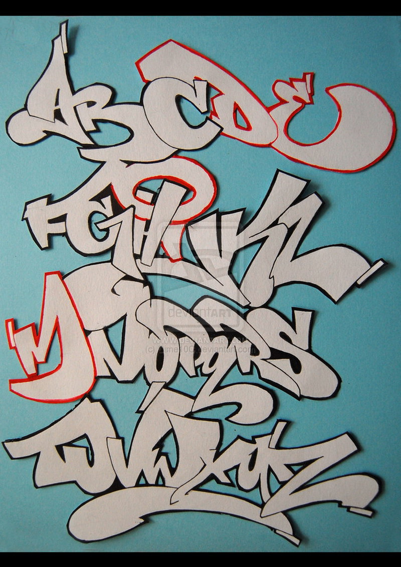 New Grafity's: Final Graffiti Alphabet Letters by Dime10C