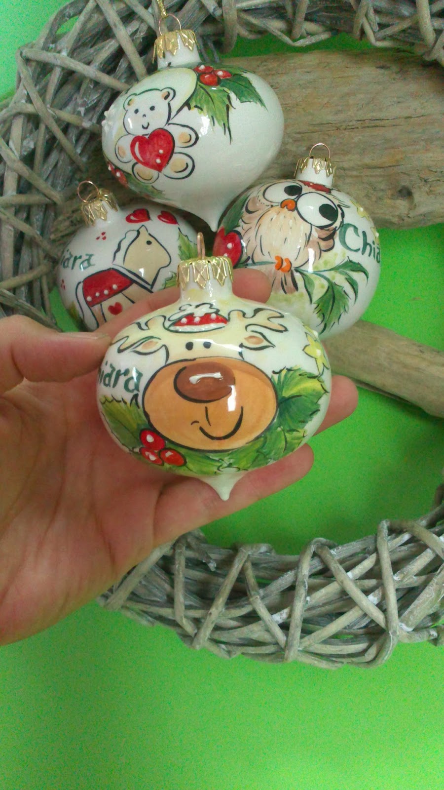 Palline Di Natale In Ceramica Da Decorare ceramica come mestiere: Palle di Natale in ceramica per bomboniera