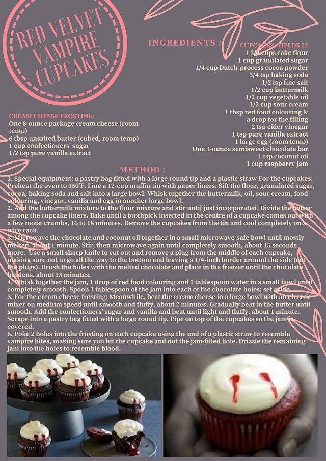 SHC CUPCAKE & MUFFIN RECIPES RED VELVET VAMPIRE CUPCAKES RECIPE