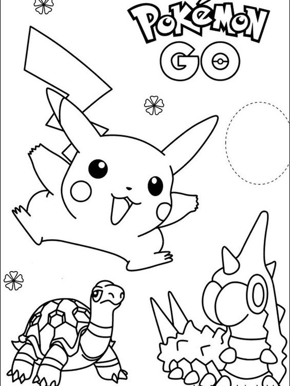 Tranh tô màu Pokemon 08