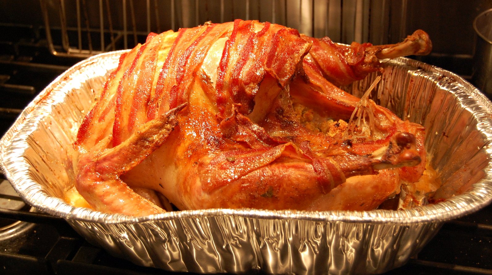 The Journey to a Foodie Maple Roasted & Bacon Wrapped Turkey w/ Cornbread Stuffing