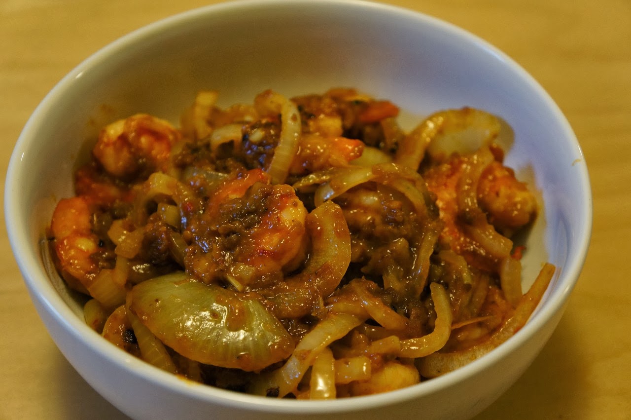Wannabe Foodie: Stir Fry Lemongrass Shrimp with Onions