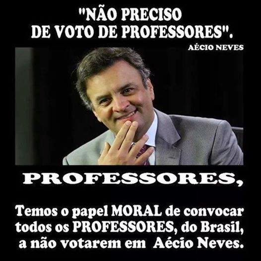 Professor não vota em PSDB