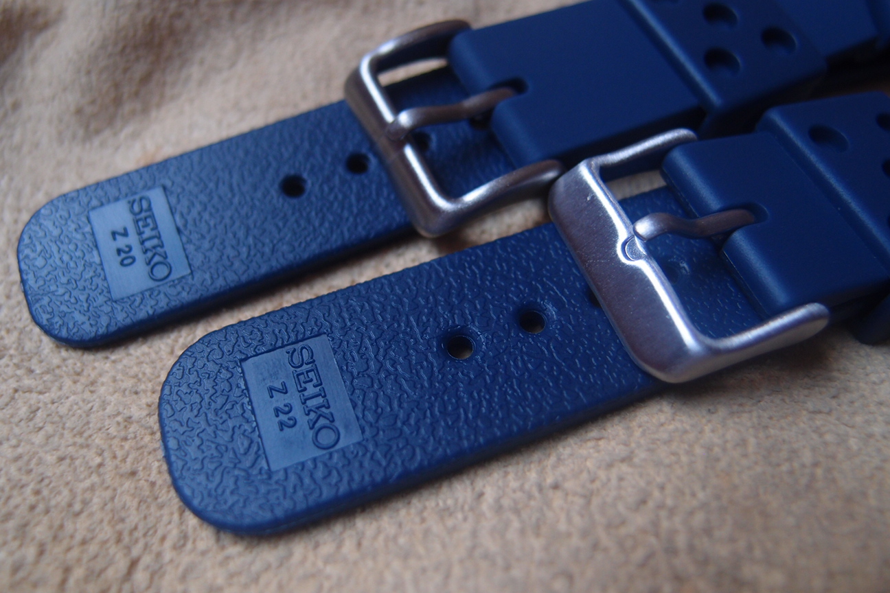 seiko blue rubber strap