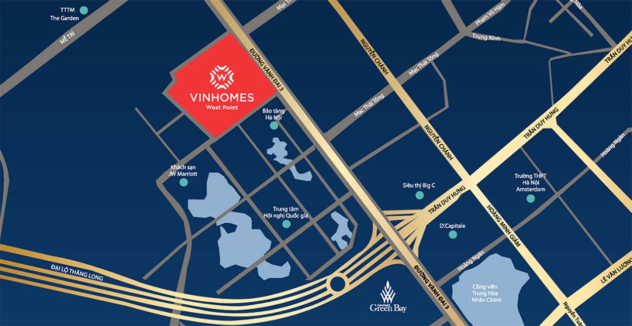 Vinhomes West Point - Vị trí "kim cương" phía Tây thủ đô Vinhomes West Point - Vị trí "kim cương" phía Tây thủ đô