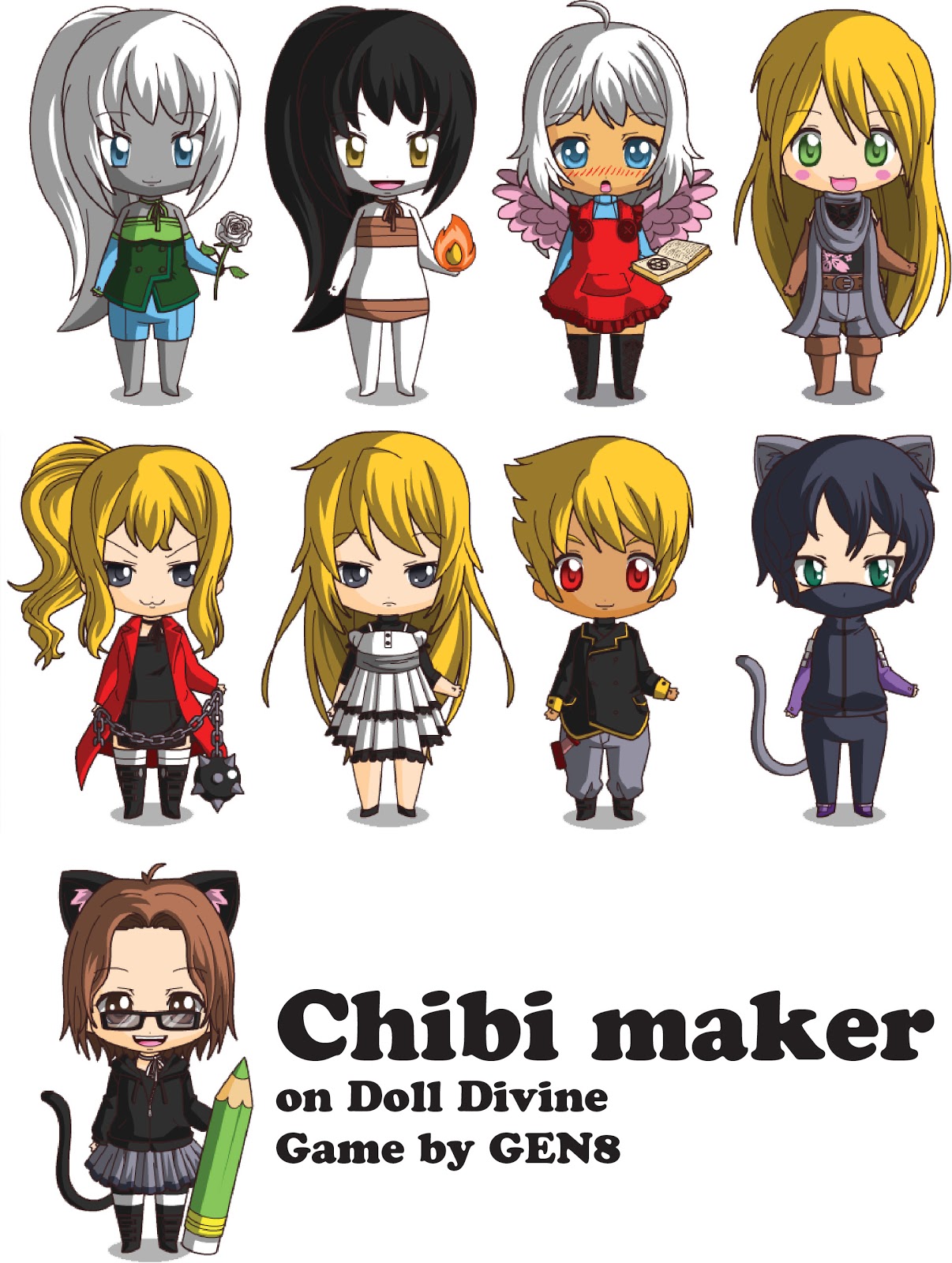 Kosmic Kat's Chibi Maker screenshot