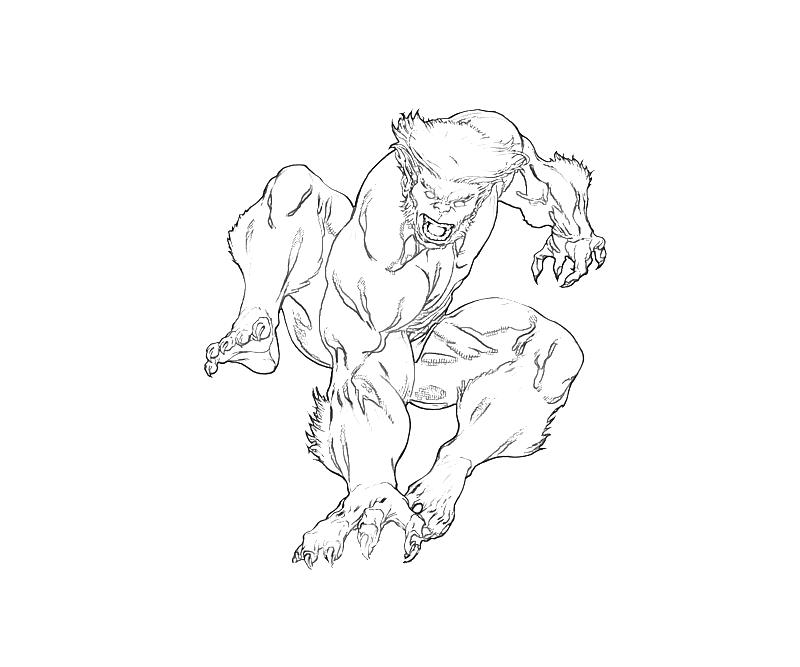 x men coloring pages beast body - photo #16
