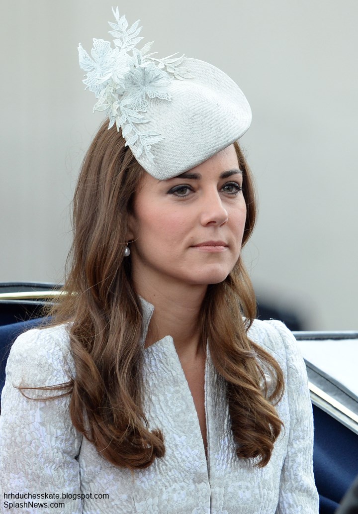 Duchess Kate: Updated: Kate in Icy Blue for Trooping the Colour