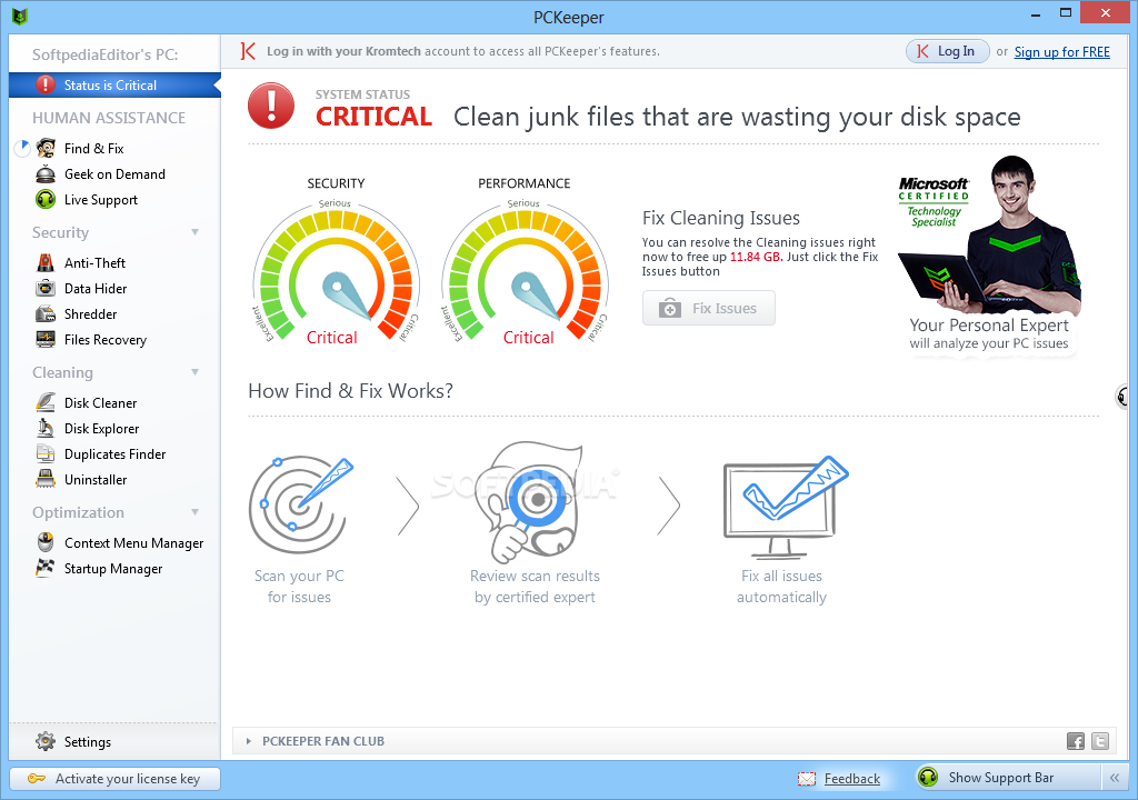 PCKeeper A Complete Maintenance & Optimizing Tools Package Free