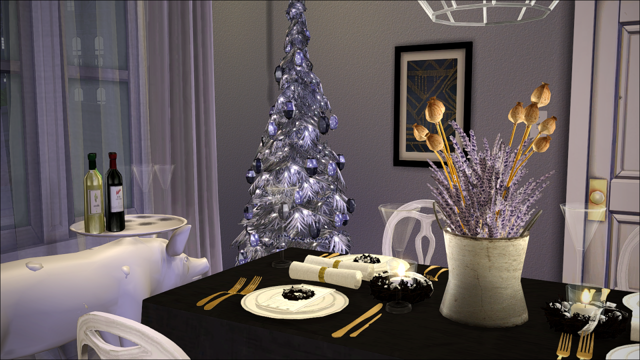 Sims 4 Cc Greengirl100 Christmas Dining Room