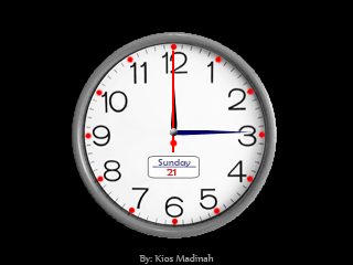 Animasi " Jam Analog " Untuk HP @ Kios Madinah 2