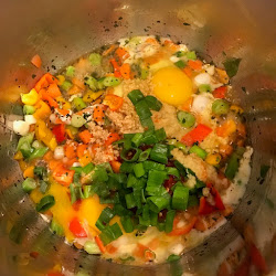 pressure cooker instant pot fried chicken rice egg saute minutes oil setting scallions carrot garlic ginger pepper additional then under