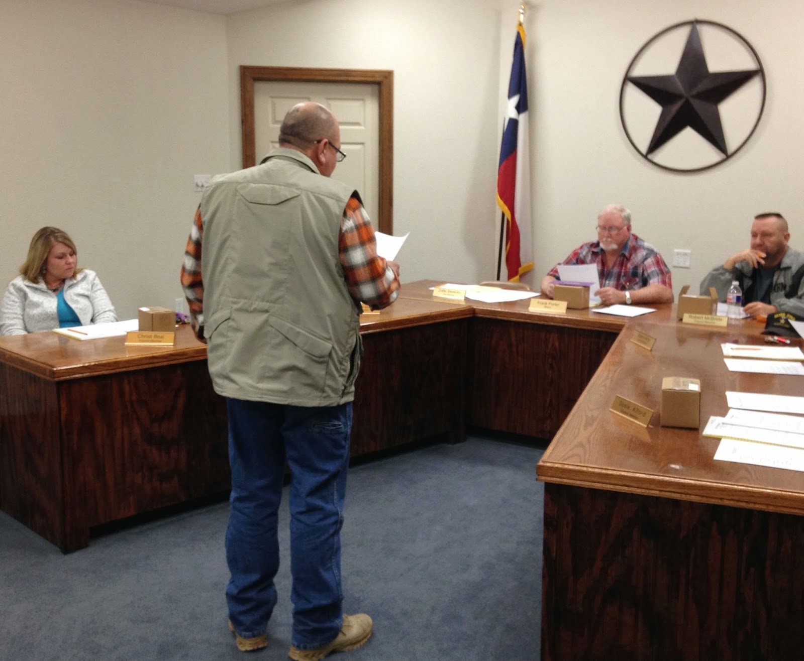 Roscoe Hard Times City Council Gets Updates on Water Situation, Police