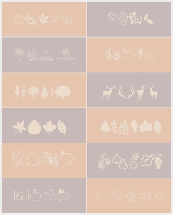 dingbats gratis otoño