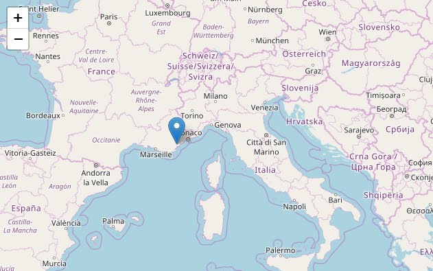 Sentito Terremoto in Liguria Oggi: Sisma M3 epicentro in Francia a 99 Km W di Sanremo