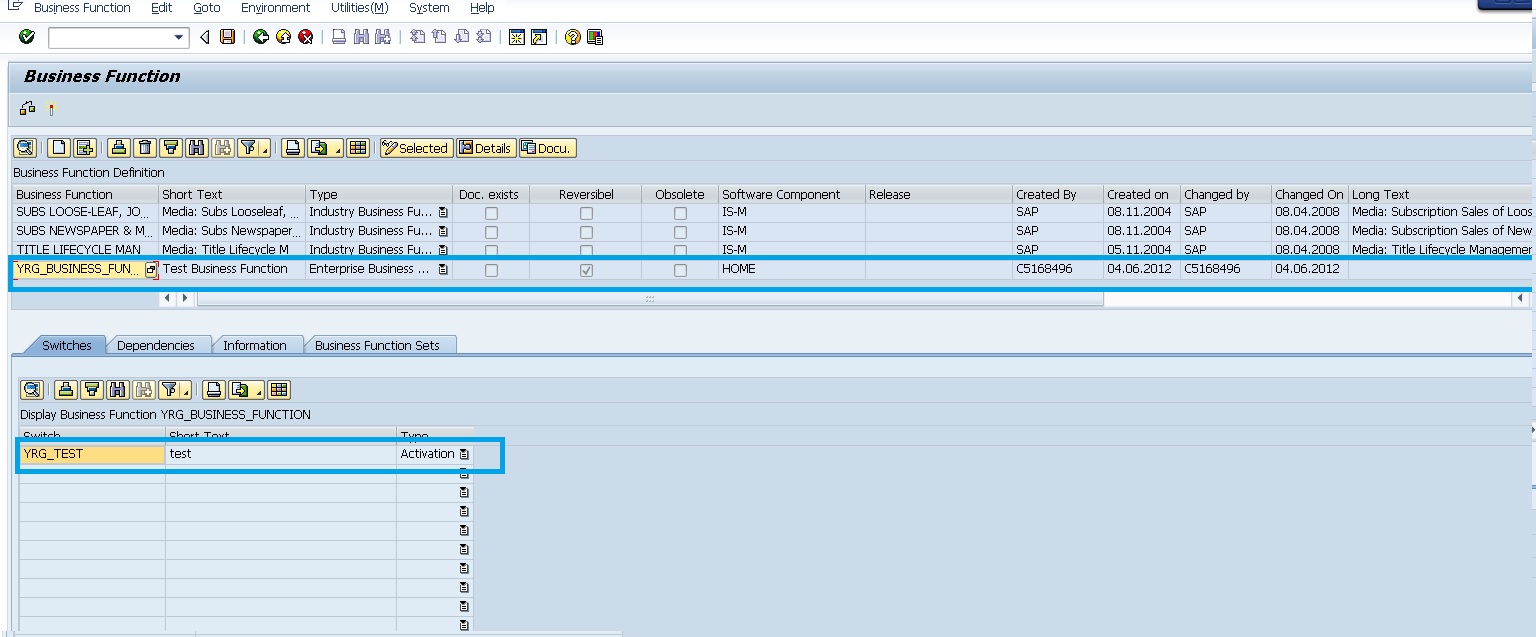 i wish i could........ Switch Framework in SAP