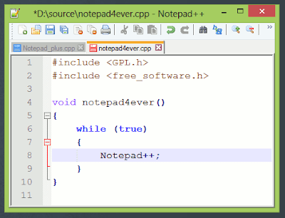 برنامج ++ Notepad