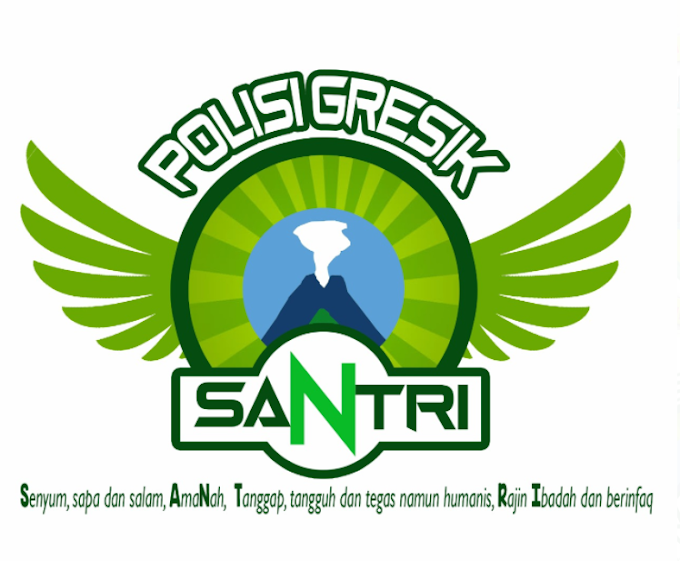 Blogger Gresik : Logo Logo POLISI SANTRI Polres Gresik