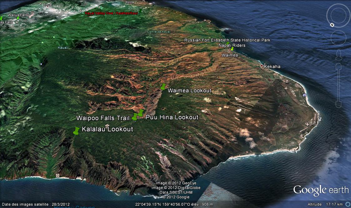 SUR LA ROUTE WAIMEA CANYON STATE PARK, KOKEE STATE PARK MUSEUM