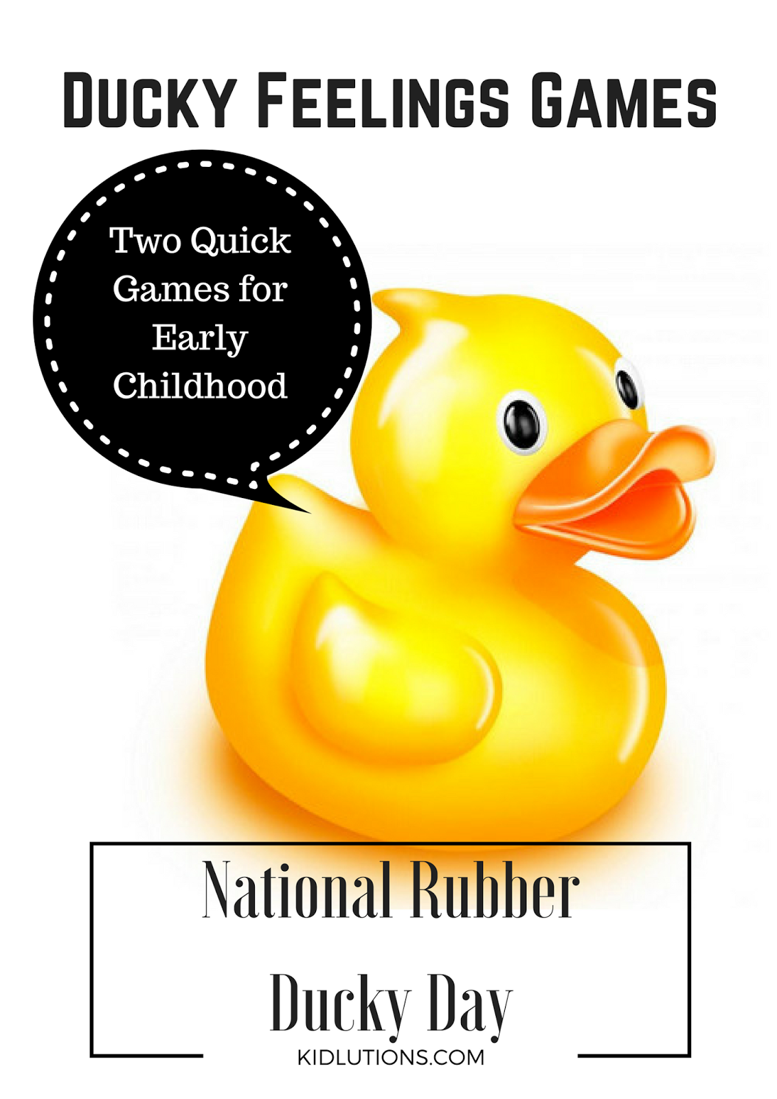 National Rubber Ducky Day Feelings Games
