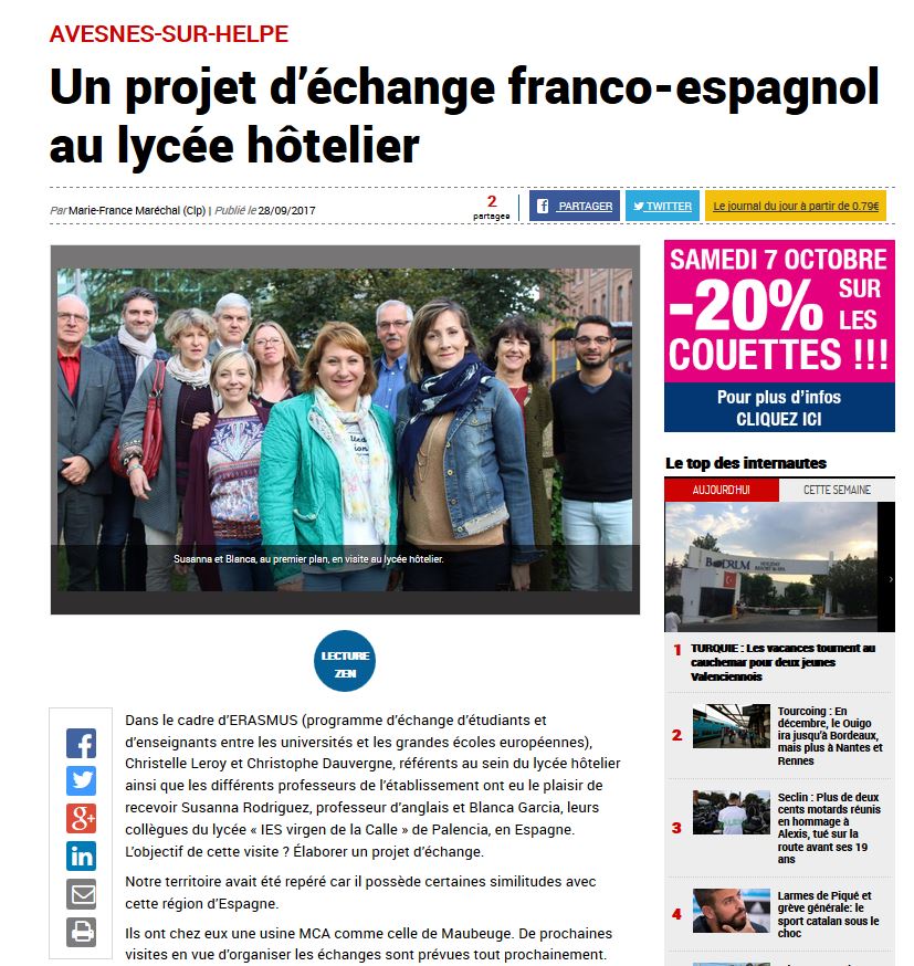 http://www.lavoixdunord.fr/224783/article/2017-09-28/un-projet-d-echange-franco-espagnol-au-lycee-hotelier%23