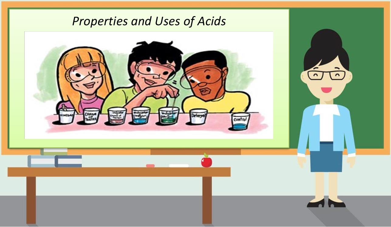Lesson Plan of Properties and Uses of Acids (Acids, Alkalies and Salts